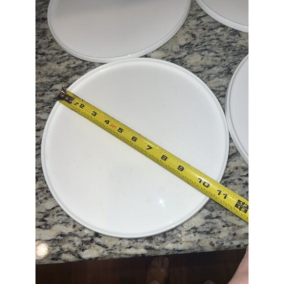 Mikasa Sloane Dinner Plates White Bone China Round 11" Set of 4 - Picture 2 of 8